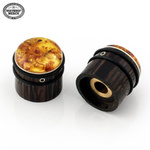 Wooden Knob - Amber