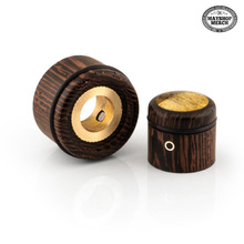 Wooden, stacked knob - Buckeye Burl