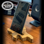 Drewniany stojak na telefon