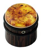 Wooden Knob - Amber