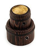 Drewniana gałka, podwójna - Buckeye Burl