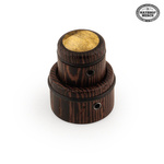 Drewniana gałka, podwójna - Buckeye Burl